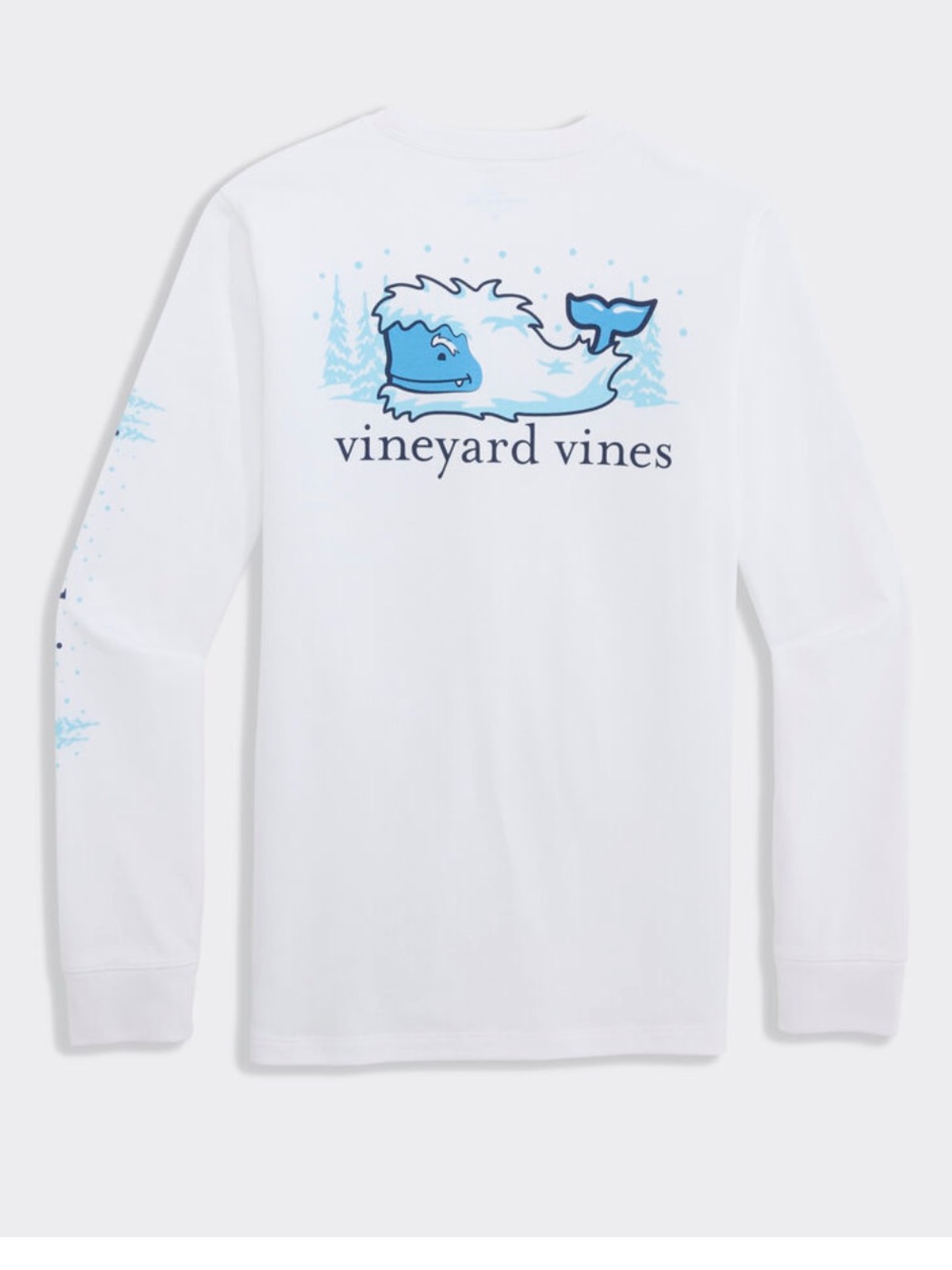 Vineyard Vines| Boys Yeti Whale Long Sleeve Pocket Tee| size L (16)